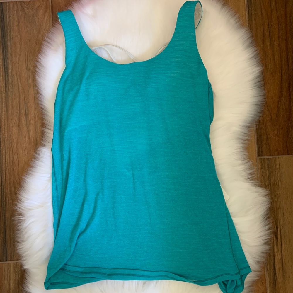 Slay the studio 2 in 1 Tank amazonite lululemon - Picture 3 of 5